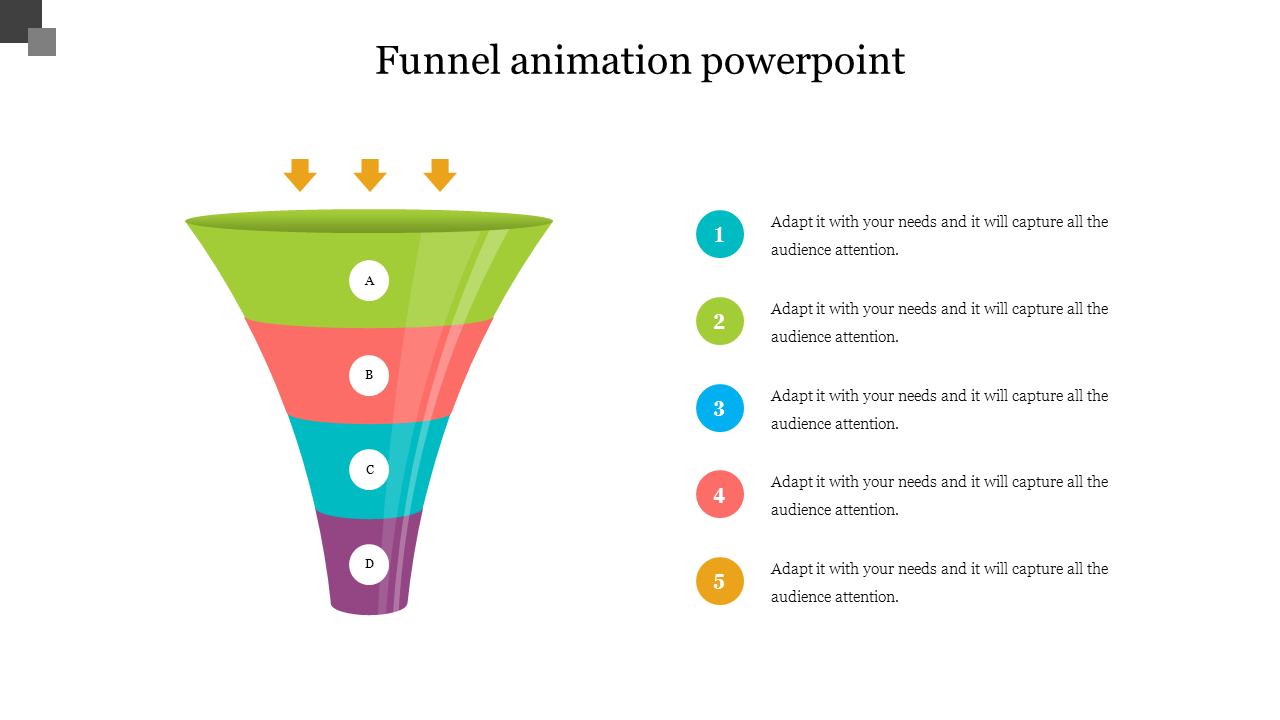 Incredible Funnel Animation PowerPoint Template Designs
